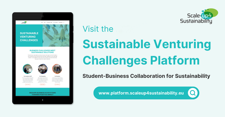 Abbildung der Sustainable Venturing Challenges Platform